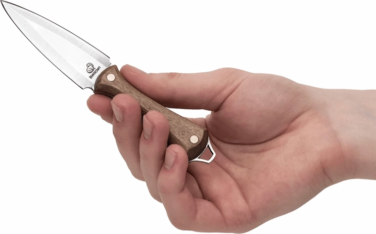 BeaverCraft NCK1 vratni nož z usnjenim etuijem