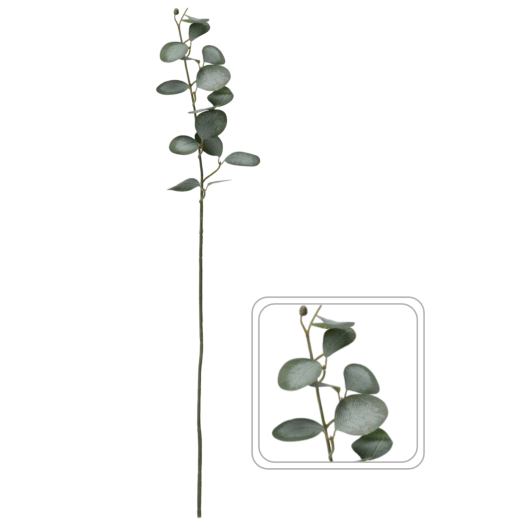 Umetna veja z zelenimi listi 90 cm