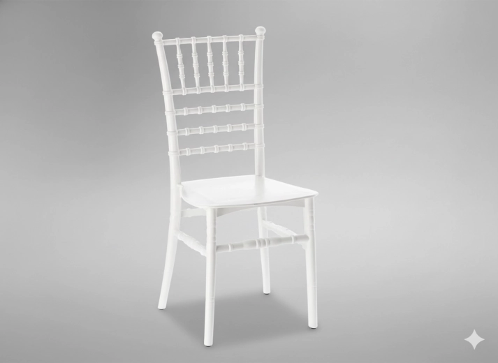 Plastični stol Diamond – bel