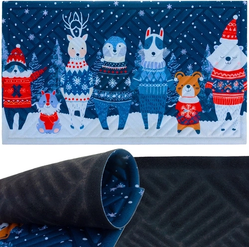 Božična vhodna predpražna podloga Ruhhy 75 × 45 cm