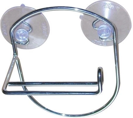 Stenski nosilec za toaletni papir, krom, 12 × 18 × 7,5 cm