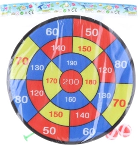 Tarča na ježka z žogicami in puščicami