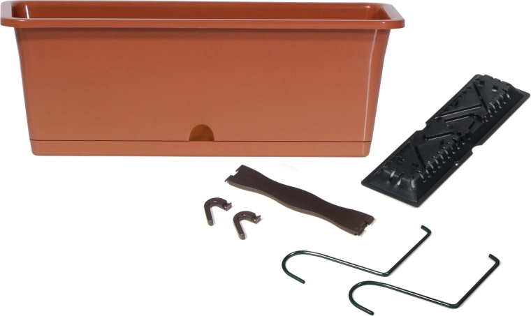 Viseča samozalivalna korita CAMELIA W 60 cm – terakota