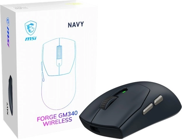 MSI Forge GM340 brezžična gaming miška, temno modra – 1 kos