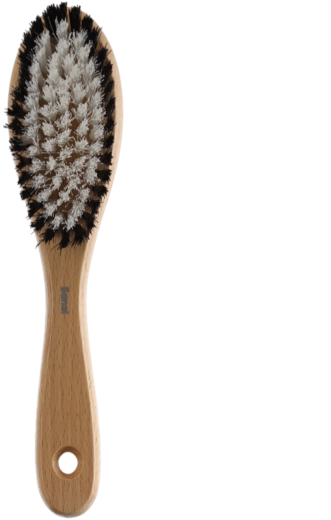 Krtača za oblačila z ergonomsko ročajem iz bukovega lesa