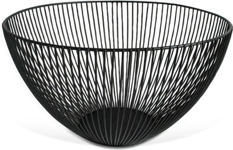 Žičena skleda za sadje Kitchisimo črna 25 cm