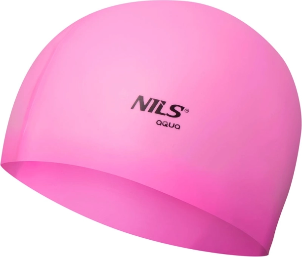 Silikonasta plavalna kapa NILS Aqua svetlo rožnata