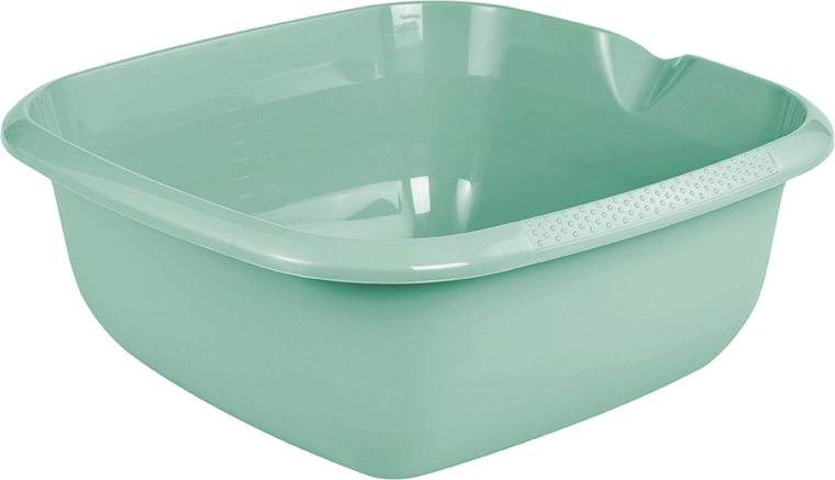 Kvadratna skleda z izlivom 13 l, severno zelena