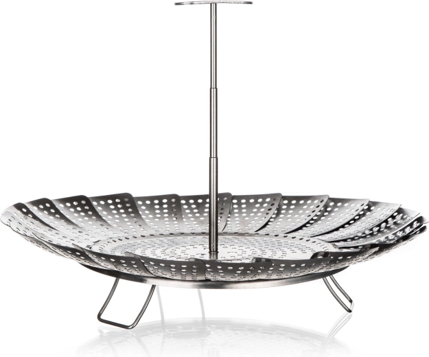 Zložljiv nerjavni parni koš 23 cm CULINARIA z ročajem