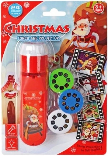 Božični projektor s projekcijskimi diapozitivi – čarobna svetilka