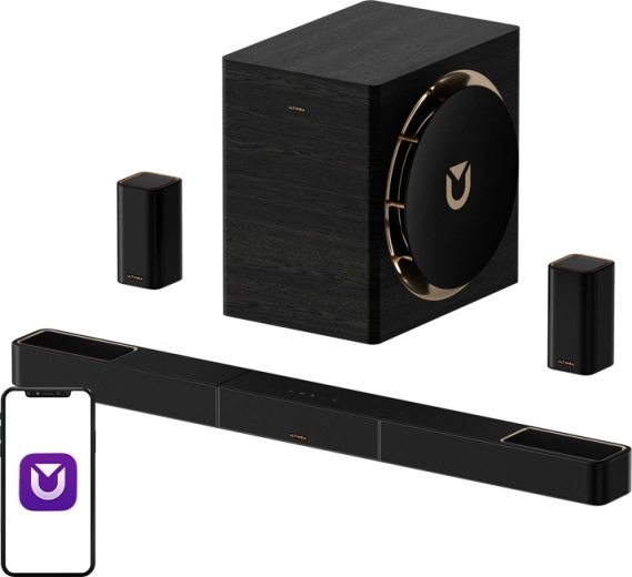 Soundbar Ultimea Skywave X70 z Dolby Atmos in brezžičnim nizkotoncem