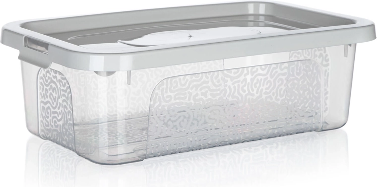 Shrambna škatla Multibox 4,5 l s pokrovom in sponkami, 32 × 19 × 10 cm
