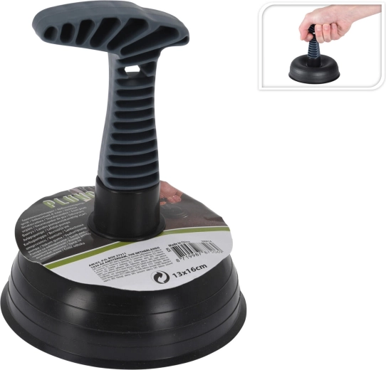 Zvon za čiščenje izlivov 13 × 16 cm – črn