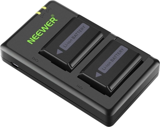 Neewer komplet 2× bateriji Sony NP-FW50 in dvojni USB polnilnik