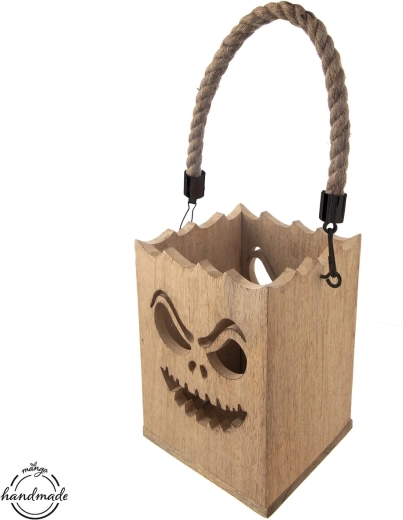 Svečnik iz mangovega lesa MANGO halloween