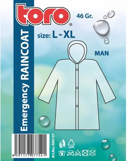 Moška pelerina s kapuco L–XL