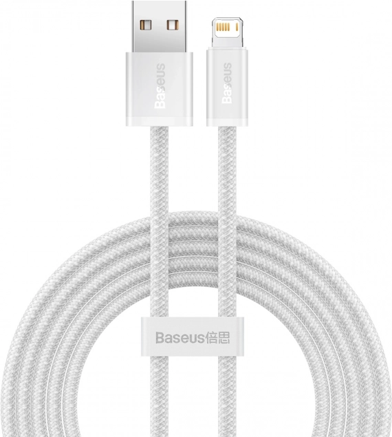 Baseus Dynamic kabel USB–Lightning 2 m, hitro polnjenje 2,4 A (bel)