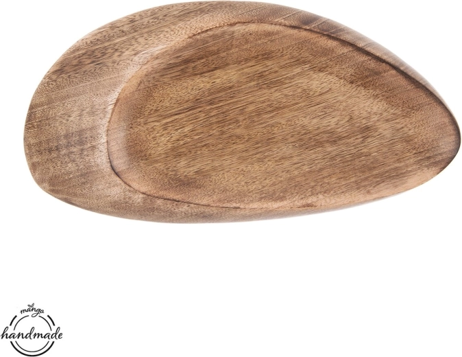 Ovalni servirni pladenj iz mangovega lesa 39 × 20 cm