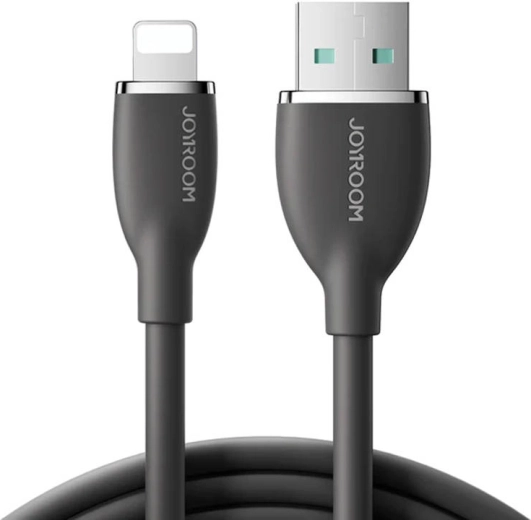 Barvni kabel 3A USB na Lightning SA29-AL3 / 3A / 1,2 m (črn)