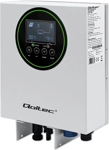 Solarni pretvornik za ogrevanje vode Qoltec ECO Solar Boost z MPPT, BYPASS, LCD, Wi‑Fi (3 kW / 4 kW)
