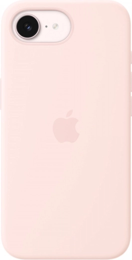 Silikonski ovitek z MagSafe za iPhone 17e – svetlo rožnat