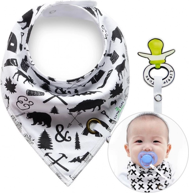 Bryndáč s klipom na dudlík Lesna živalca