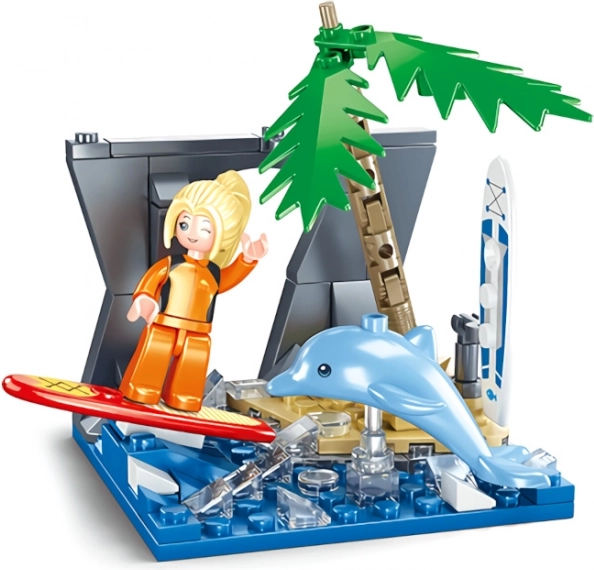 Sluban Mini Ročna Umetnost Poletje Kocke