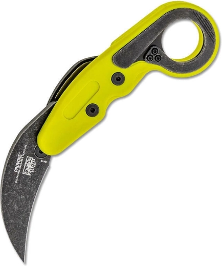 CRKT Provoke Zap žepni karambit s kinematičnim odpiranjem, zelen