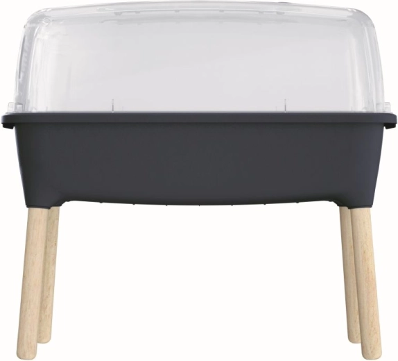 Visoki sadilnik Respana Planter Wood High 78 cm – antracit