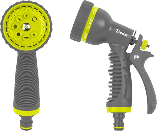 Zalivalna pištola z 8 funkcijami, siva/limetasta