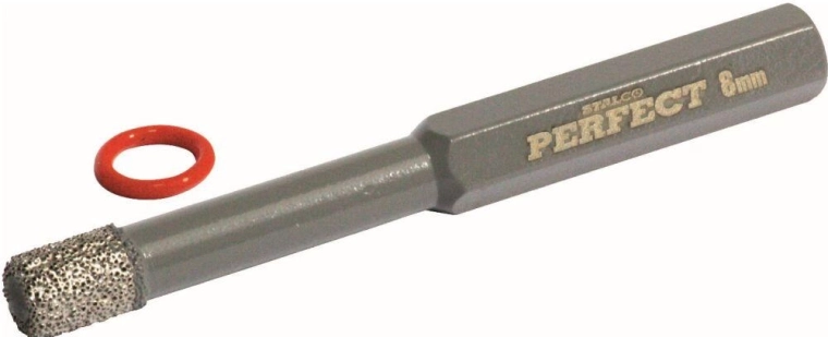 Diamantni sveder za ploščice 6 mm s šesterokotnim vpenjalnim steblom STALCO