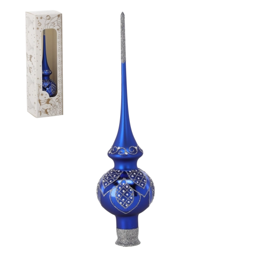 Christmas tree topper in dark blue