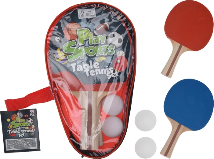 Komplet za namizni tenis – 2 loparja in 2 žogici
