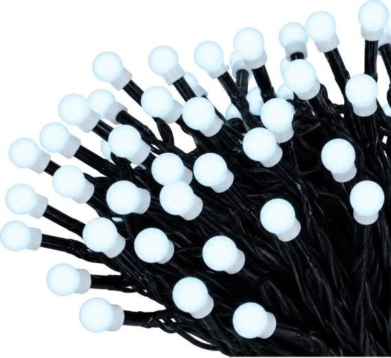 RETLUX Cherry Christmas LED String Lights, 200 LEDs, Cool White, 20 m