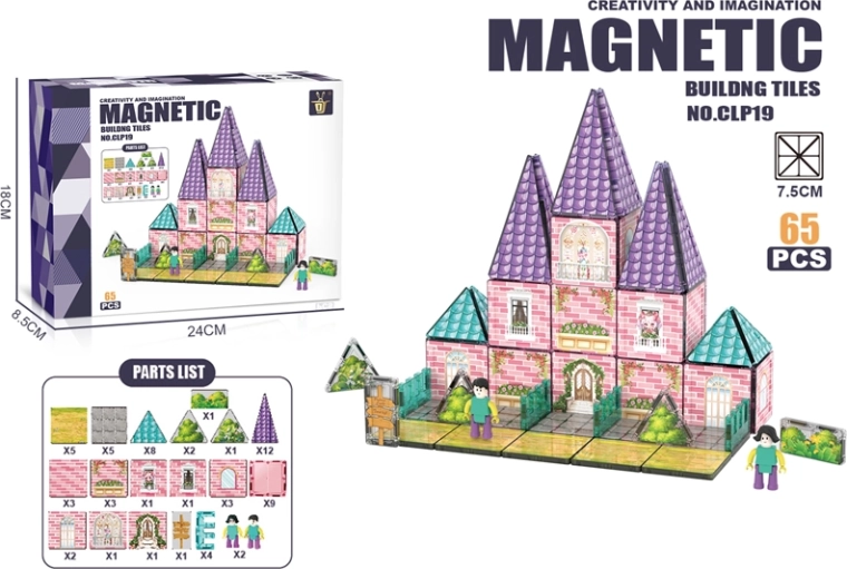 Magnetna konstrukcijska igrača Grad (65 delov)