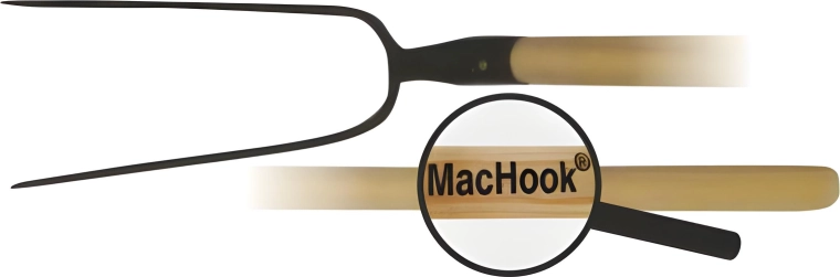 Vile z dvema zobcema z lesenim ročajem 130 cm