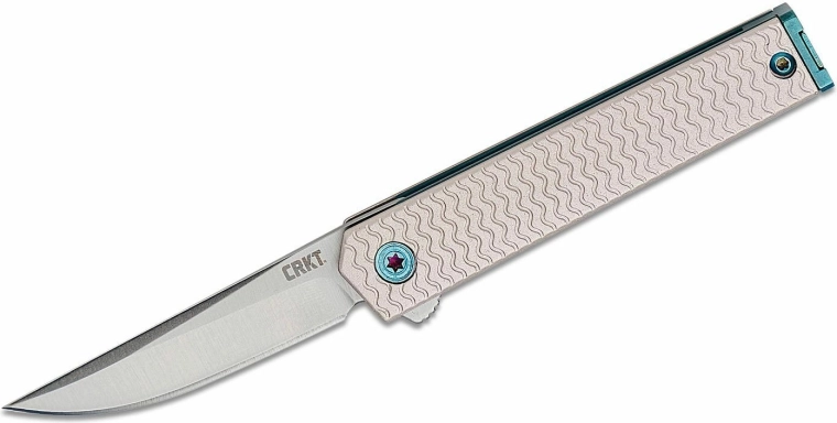 CRKT CEO microflipper zložljivi žepni nož drop point 6 cm, aluminij