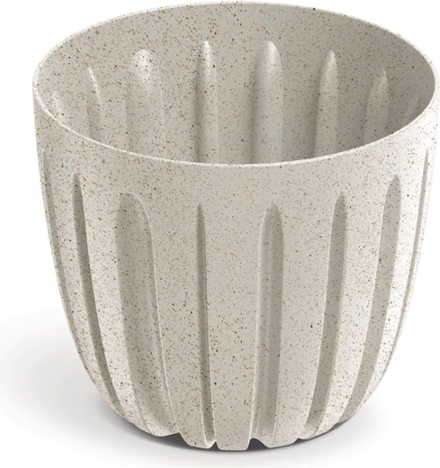 Wario Eco Wood Flower Pot 13.8 cm white