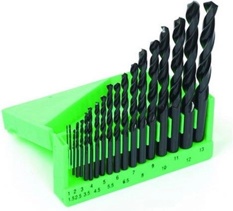 Komplet HSS svedrov za kovino 1–13 mm, 19 delov
