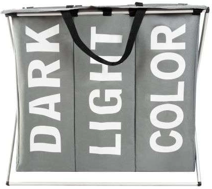 Trikomorni koš za perilo s zložljivim ogrodjem