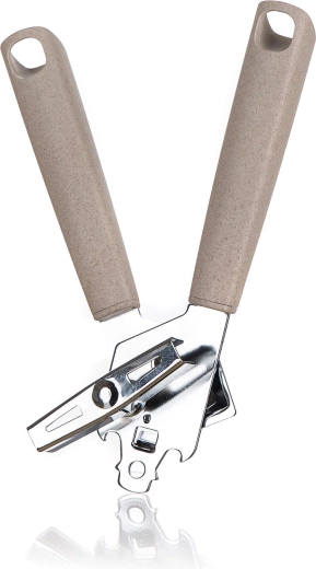 Ročni odpirač konzerv Natural, nerjaveče jeklo in PP, 21 × 4,5 cm