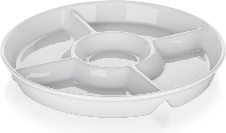 Deljena servirna skleda iz porcelana BIANCA 30 cm