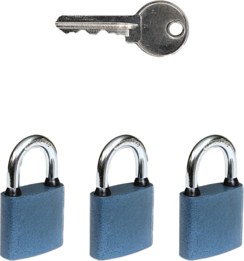 Viseče ključavnice OVAL 38 – komplet 3 kosov na skupni zaklep