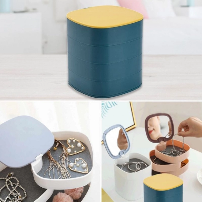 Večnivojno stojalo za nakit - modra