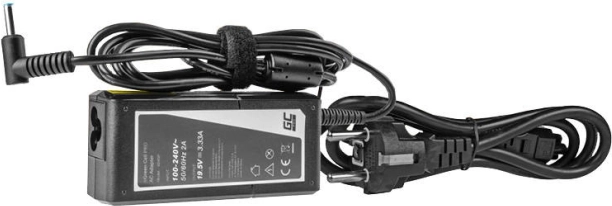 Napajalni adapter Green Cell Pro 65 W 19,5 V 3,33 A za prenosnike HP (priključek 4,5 × 3,0 mm s zatičem)