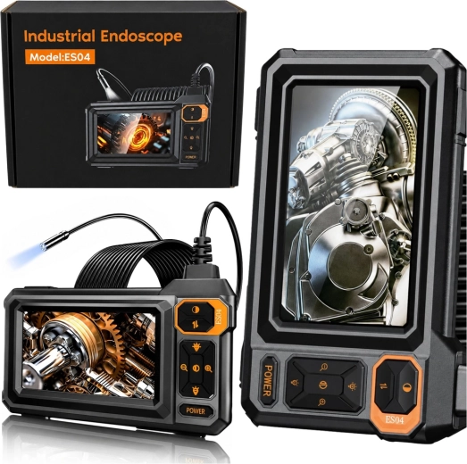 Inšpekcijska endoskopska kamera z LCD 4,3" in 8 LED (IP67)