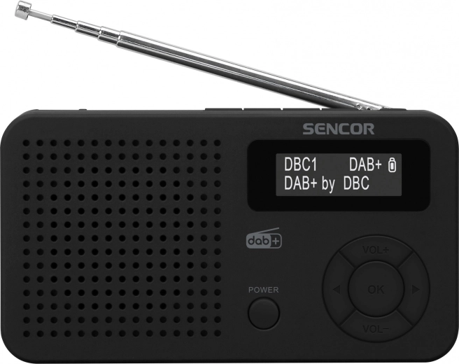 Digitalni radio DAB+/FM z RDS, Bluetooth 5.0, LCD in akumulatorjem - 1 kos