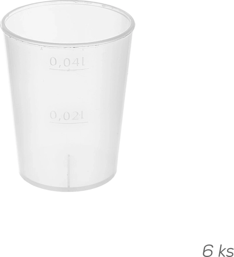 Odmerek za tekočine 50 ml iz plastike UH (6 kosov)