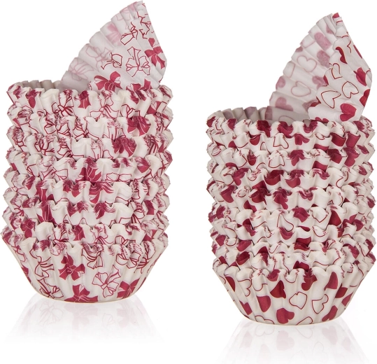 Papirnati slaščičarski košarice LOVE 5,5 × 1,7 cm, 200 kos