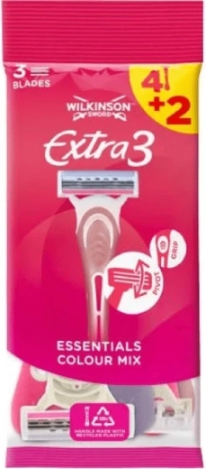 Wilkinson Extra3 Beauty women's disposable razor 4+2 pcs